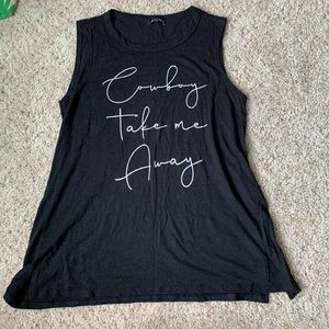 Cowboy Take Me Away tank
